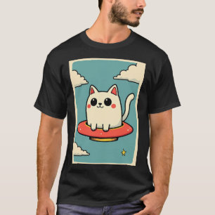 T-shirt UFO de chat