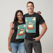 T-shirt UFO de chat (Unisexe)