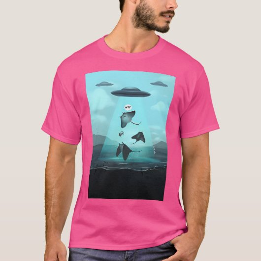 T-shirt Ufo Enlève Un Stingray (Devant)