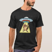 T-shirt Ufo Enlèvement Dabbing Beaver Forest Animal (Devant)