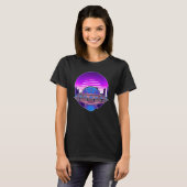 T-shirt Ufo Enlèvement Ufo Believer 80s Vaporwave Retro Al (Devant entier)