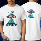 T-shirt UFO Hunter | Ai Art avec UFO et Alien
