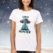 T-shirt UFO Hunter | Ai Art avec UFO et Alien