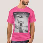 T-shirt Ufo Selfie Llama (Devant)