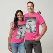T-shirt Ufo Selfie Llama (Unisexe)
