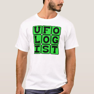 T-shirt Ufologue, étude des soucoupes volantes