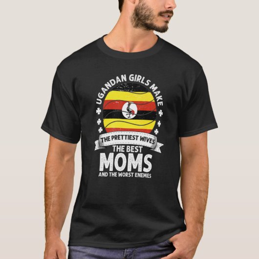 T-shirt Ugandan Maman Day Mama Ugandan American (Devant)