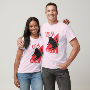 T-shirt Ugh People Chat noir