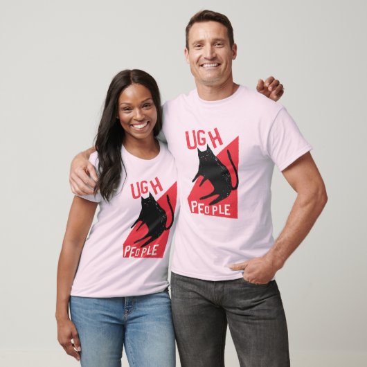 T-shirt Ugh People Chat noir (Unisexe)