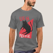 T-shirt Ugh People Chat noir (Devant)