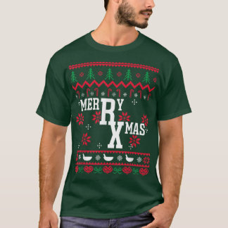 T-shirt Ugly Christmas Sweater Pharmacy Merry Xmas Pharmac