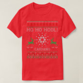 T-shirt Ugly Sweater Christmas Cardano ADA Coin HODL Crypt (Design devant)