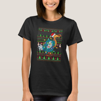 T-shirt Ugly Xmas Sweater Style Lighting Dodo Bird Christm