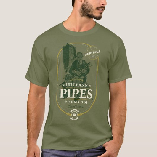 T-shirt Uilleann Pipes Premium (Devant)
