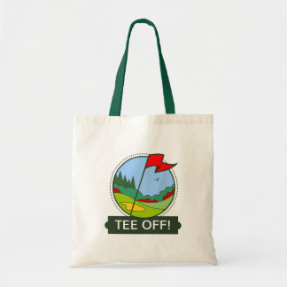 T-shirt uit! Golfmotief Tote Bag
