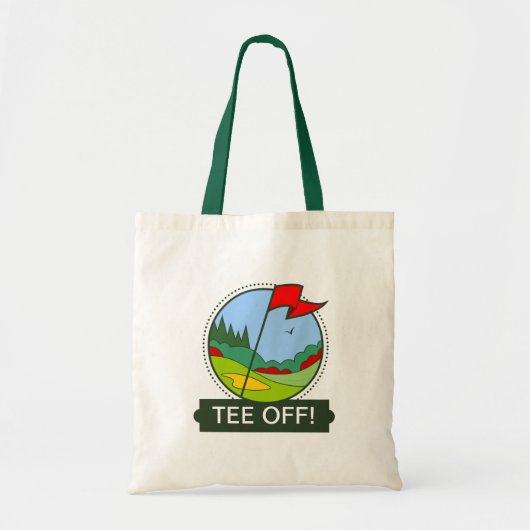 T-shirt uit! Golfmotief Tote Bag (Voorkant)