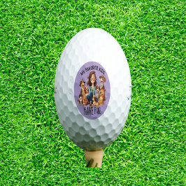 T-shirt uit met een Pawsitive Twist Golfballen