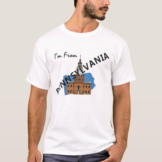 T-SHIRT uit Pennsylvania (Voorkant)