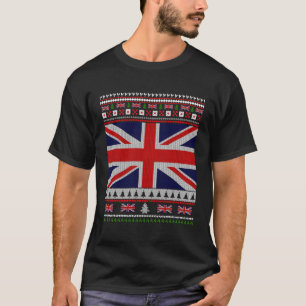 T-shirt Uk Drapeau Douceur moche Jumper pour Noël