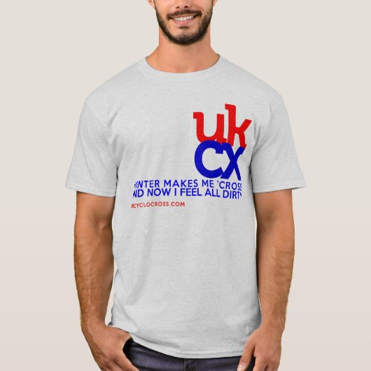 T-shirt UKCyclocross - je me sens sale (Devant)