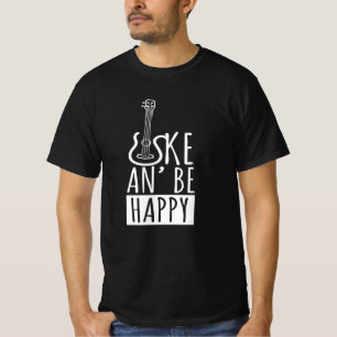T-shirt Uke An Be Happy Ukulele Guitar Music