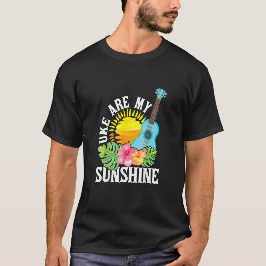 T-shirt Uke Are My Sunshine     For Ukulele Player Ukuleli (Devant)