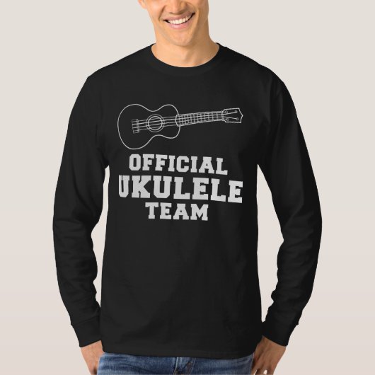 T-shirt Uke & Chuckles - Équipe officielle Ukulele Tee : S (Devant)