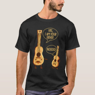 T-shirt Uke Je Suis Ton Père Lecteur de Musique Ukulele G