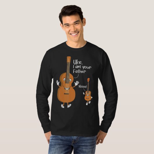 T-shirt Uke Je Suis Votre Père Ukulele Guitare Instrument (Devant entier)