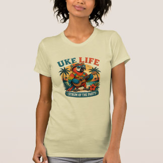 T-shirt Uke Life Parrot – Island Vibes Ukulele Bird