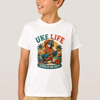 T-shirt Uke Life Parrot – Island Vibes Ukulele Bird