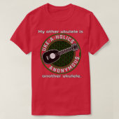 T-shirt UkeAHolics Anonyme Mon Autre Ukulele Est Un Autre  (Design devant)