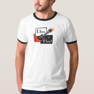 T-shirt Ukes du feu ! Pièce en t de la sonnerie de l'homme