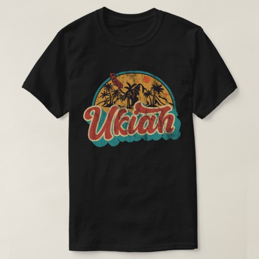 T-shirt Ukiah, Californie (Design devant)