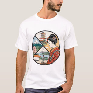 T-shirt Ukiyo-e ("Images du monde flottant")