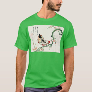 T-shirt Ukiyoe japonaise d'une femme qui court à kimono so