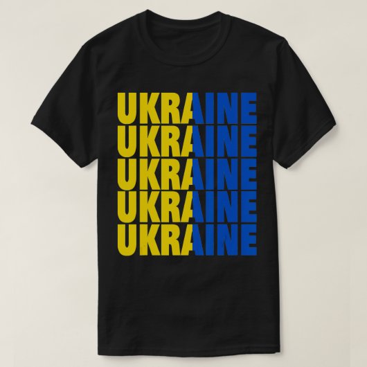 T-shirt Ukraine avec Ukraine ukrainien 1 (Design devant)
