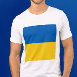T-shirt Ukraine Drapeau avant et arrière<br><div class="desc">Simple Ukraine Drapeau avant et arrière imprimé recto-verso chemises minimales</div>