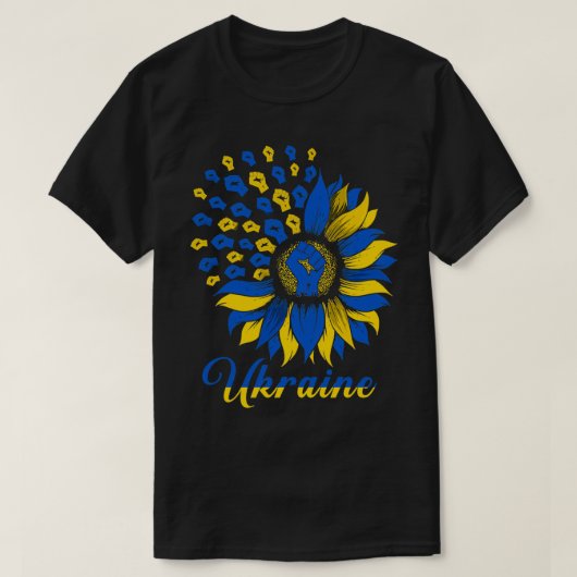 T-shirt Ukraine Drapeau de tournesol Soutien Ukraine Libér (Design devant)