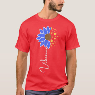 T-shirt Ukraine Drapeau Sunflower Coeur