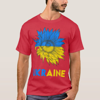 T-shirt Ukraine Drapeau Tournet Vintage Ukraine Soutien L