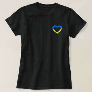 T-shirt Ukraine drapeau ukrainien Coeur