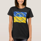 T-shirt Ukraine drapeau ukrainien Coeur (Devant)
