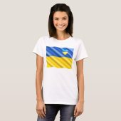 T-shirt Ukraine drapeau ukrainien Coeur (Devant entier)