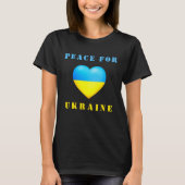 T-shirt Ukraine drapeau ukrainien Coeur (Devant)