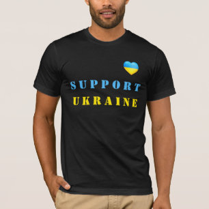 T-shirt Ukraine drapeau ukrainien Coeur
