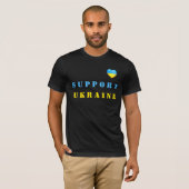 T-shirt Ukraine drapeau ukrainien Coeur (Devant entier)