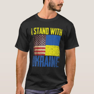 T-shirt Ukraine Drapeau Vintage, Amants Ukrainiens, Ukrain