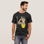 T-shirt Ukraine Fille incassable drapeau ukrainien fort (Devant entier)