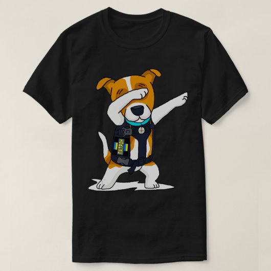 T-shirt Ukraine Forces Armées Dabbing Chien Patron Jack Ru (Design devant)